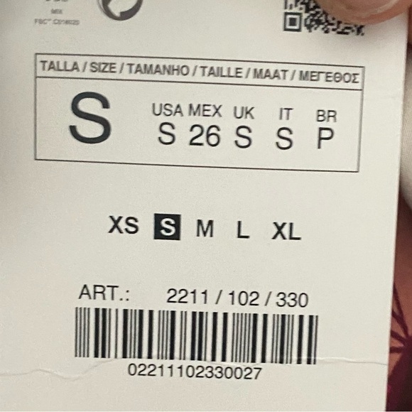 Zara NWT floral print satin effect dress - Picture 11 of 11